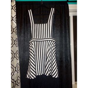 Stripped Overall Skirt